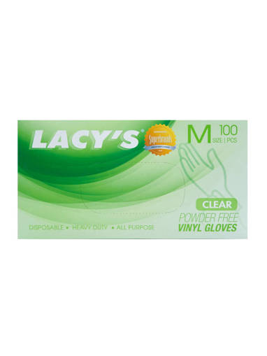 Picture of GLOVES(100PCS/BOX)M-P/F -VINYL-LACY'S