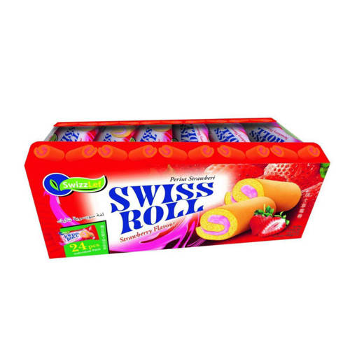 Picture of GB -C- SWIZZLEF SWISS ROLL STRAWBERRY (24 x 20g PER BOX)